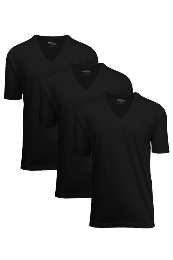 Men's Egyptian Cotton V-Neck Cotton Undershirt (3 Pack)