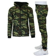 GALAXY BY HARVIC GBH Men's Fleece Hoodie & Fleece Jogger Set