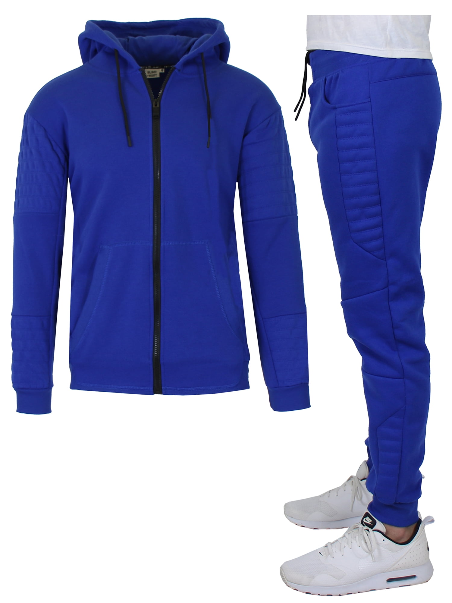 GBH Men s Fleece Hoodie Fleece Jogger Set Walmart