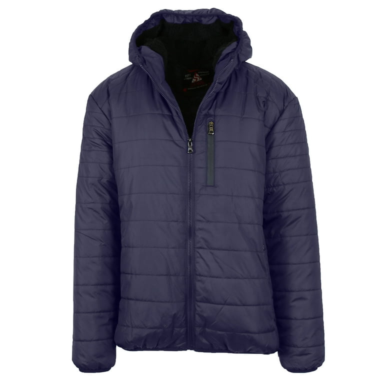 GBH Men s Heavyweight Bubble Bomber Jacket S 2XL Walmart