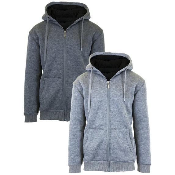 GBH Men's Heavyweight Sherpa Fleece-Lined Hoodie (2-Pack)