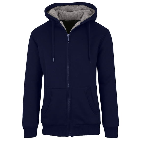 GBH Men's Heavyweight Sherpa Fleece-Lined Zip Hoodie (S-2XL)