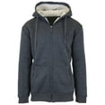 thumbnail image 1 of GBH Men's Heavyweight Sherpa Fleece-Lined Zip Hoodie (S-2XL), 1 of 8