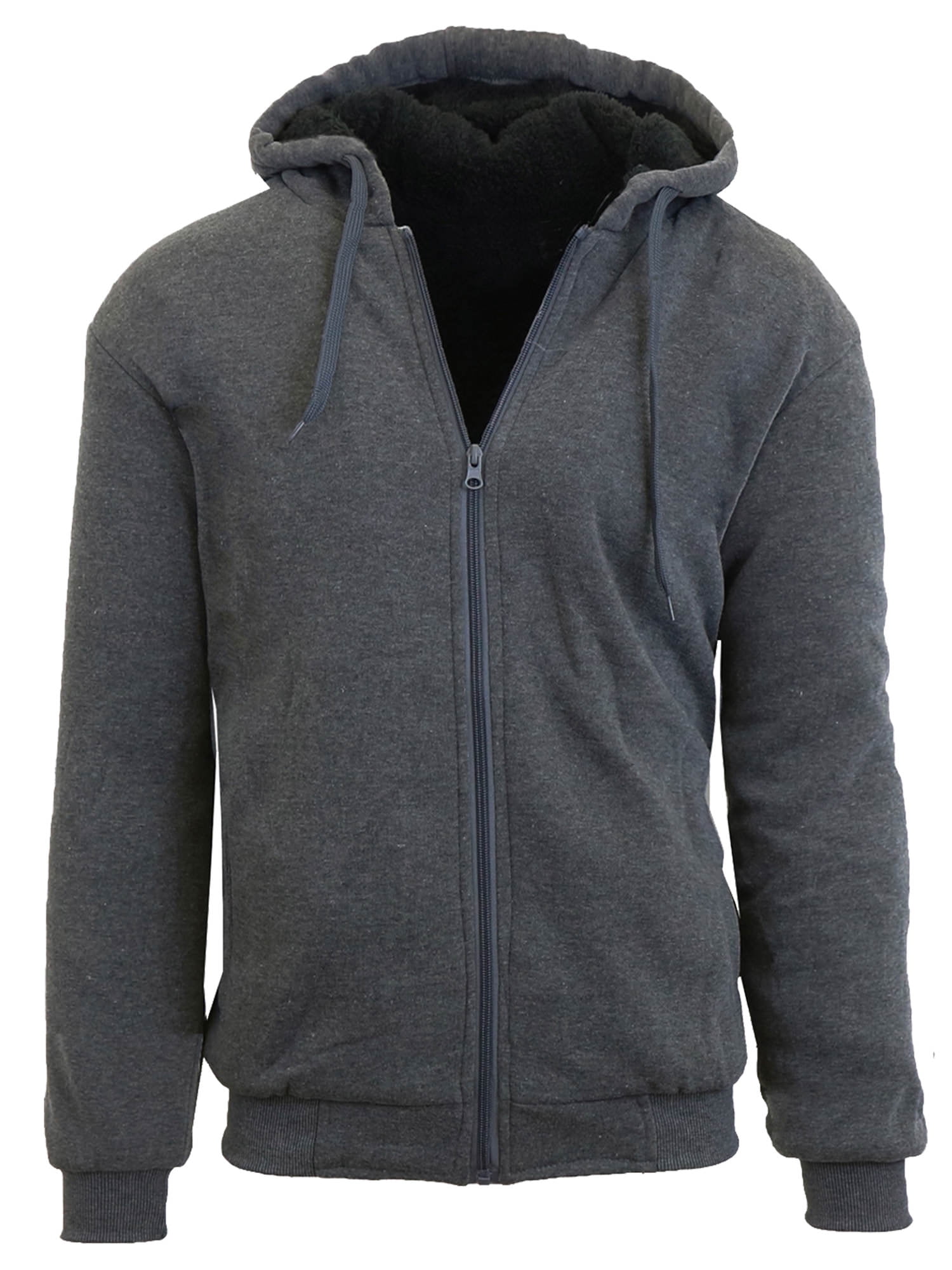 GBH Men's Heavyweight Sherpa FleeceLined ZipUp Hoodie (S2XL