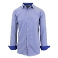 thumbnail image 1 of GBH Men's Long Sleeve Printed Dress Shirt With Chest Pocket, 1 of 2