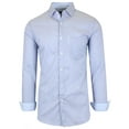 thumbnail image 1 of GBH Men's Long Sleeve Slim-Fit Cotton-Stretch Printed Dress Shirts, 1 of 2