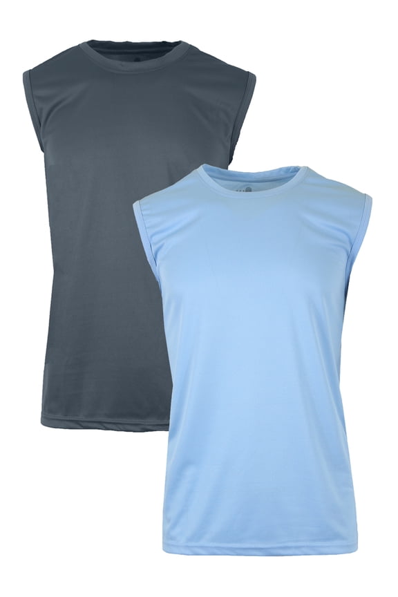 Men's Moisture-Wicking Activewear Performance Muscle Tee (2-Pack)