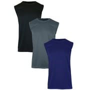 GBH Men's Moisture-Wicking Activewear Performance Muscle Tee (3-Pack)