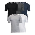 thumbnail image 1 of GBH Men's Premium Cotton Blend Short Sleeve V-Neck Tees (5-Pack), 1 of 2
