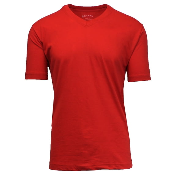 GBH Men's Premium Cotton Blend Short Sleeve V-Neck Tees Upto 6XL
