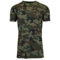 thumbnail image 1 of Men's Camo Print Short Sleeve T-Shirt, Crew Neck, Tagless, Cotton Blend, Fitted Style (S-2XL), 1 of 4
