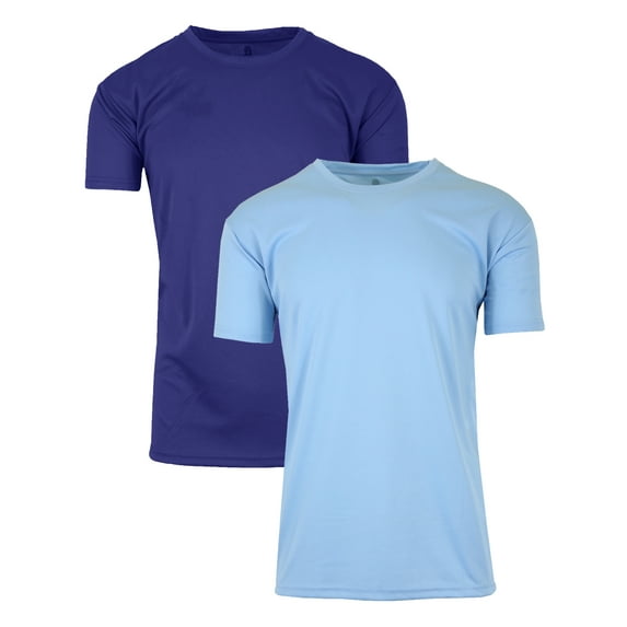 GBH Men's Short Sleeve Moisture Wicking Active Performance Crew Neck Tee (2-Pack)