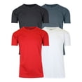 thumbnail image 1 of GBH Men's Short Sleeve Moisture Wicking Active Performance Crew Neck Tee (4-Pack), 1 of 4