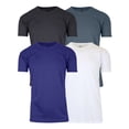 thumbnail image 1 of GBH Men's Short Sleeve Moisture Wicking Active Performance Crew Neck Tee (4-Pack), 1 of 4