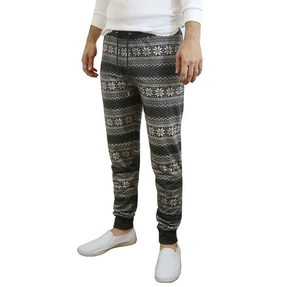 GBH Men's Slim-Fit French Terry Holiday Christmas Joggers (S-2XL)