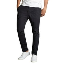 GBH Mens 5-Pocket Flat Front Cotton Stretch Casual Chino Pants