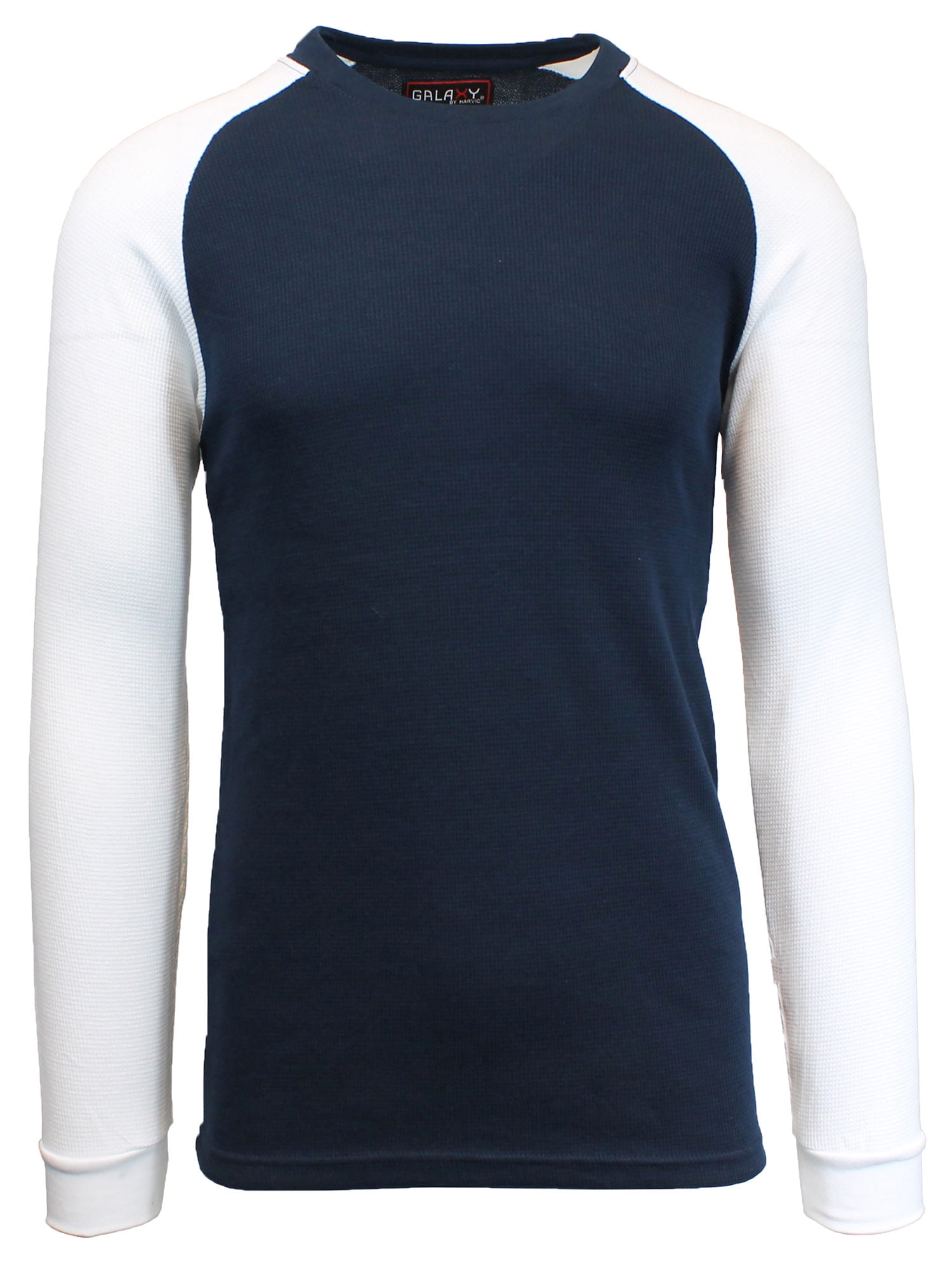 GBH Mens Long Sleeve Raglan Waffle Knit Tee (S-5XL) - Walmart.com