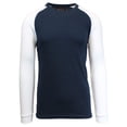 thumbnail image 1 of GBH Mens Long Sleeve Raglan Waffle Knit Tee (S-5XL), 1 of 6