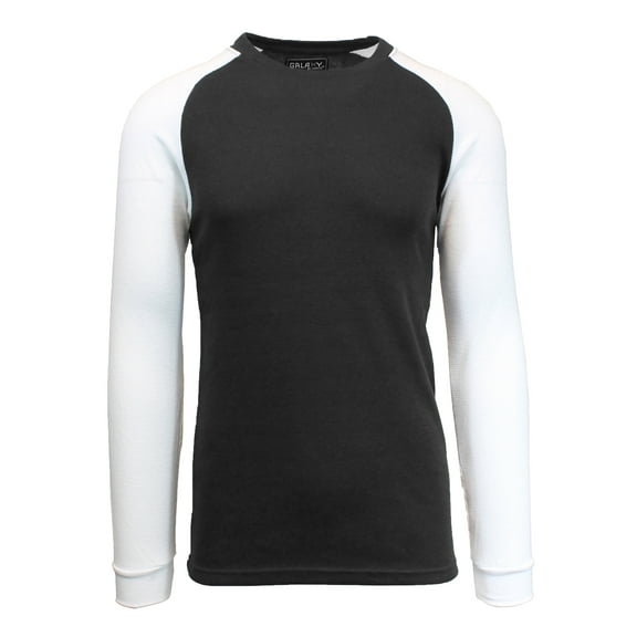 GBH Mens Long Sleeve Raglan Waffle Knit Tee (S-5XL)