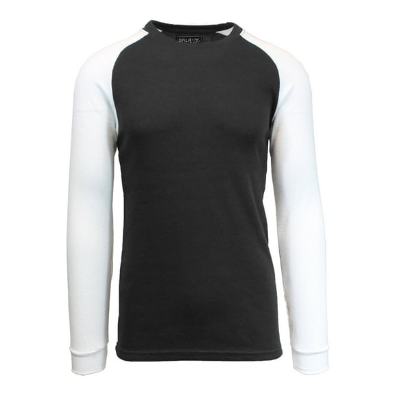 GBH Mens Long Sleeve Raglan Waffle Knit Tee (S-5XL)