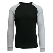 GBH Mens Long Sleeve Raglan Waffle Knit Tee (S-5XL)