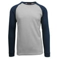 thumbnail image 1 of GBH Mens Long Sleeve Raglan Waffle Knit Tee (S-5XL), 1 of 6