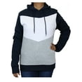 thumbnail image 1 of GBH Women's Fleece-Lined Loose Fit Pullover Hoodie with Contrast Color Design, 1 of 3