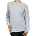 thumbnail image 1 of GBH Women's Loose Fit Crew Neck Waffle-Knit Thermal Shirt (S-2XL), 1 of 4