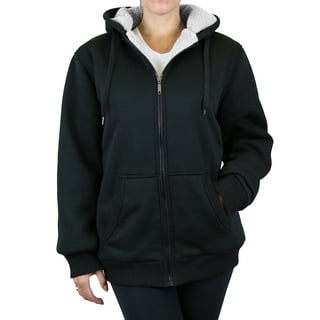 売れ筋商品|||ディッキーズ パーカー・スウェットシャツ アウター レディース Sherpa Lined Full-Zip Hoodie - Women's Black Single Dye Womens Fleece Lined Sweatshirt