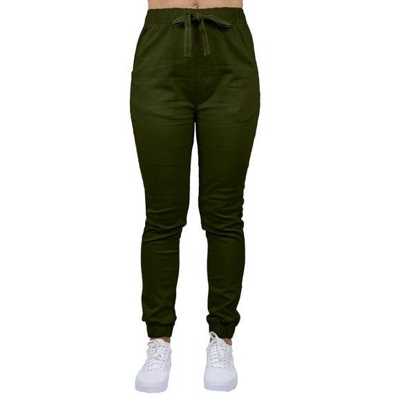 GBH Women's Slim-Fit Cotton Twill Jogger Pants (S-2XL)
