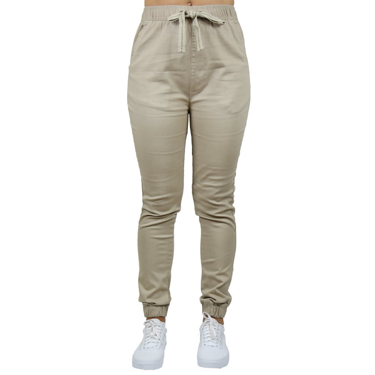 GBH Women's Slim-Fit Cotton Twill Jogger Pants (S-2XL)