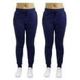thumbnail image 1 of GBH Womens Fleece Jogger Sweatpants With (2-Pack) - SLIM FIT, 1 of 2