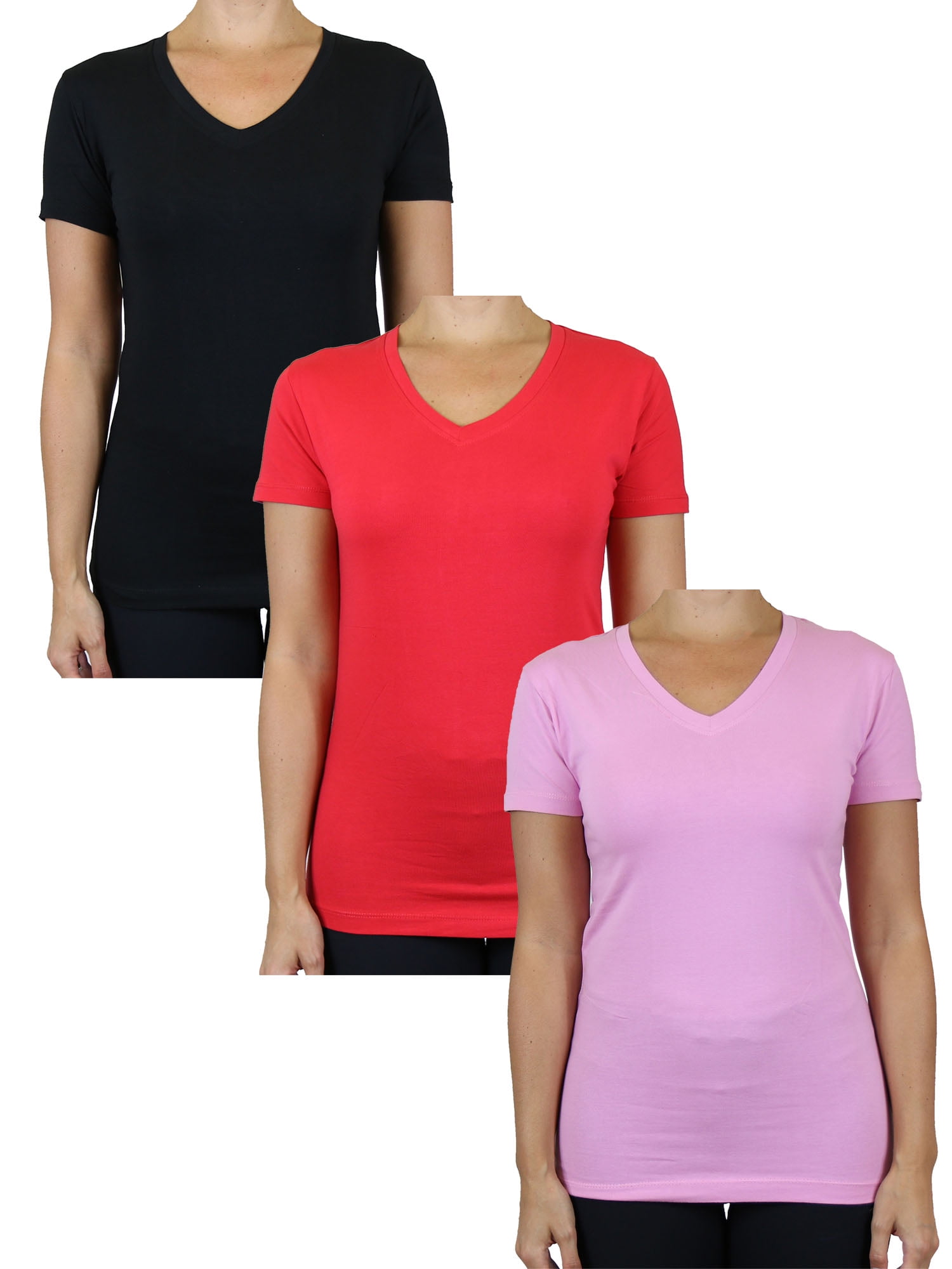 Short Sleeve V-Neck Stretch Tee main image 0