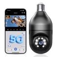 thumbnail image 1 of GBIUT Lightbulb Security Camera, 5G WiFi 2K Light Socket Cameras for Home, Wireless Outdoor Camera, 360 Motion Detection and Alarm, Two Way Talk, Color Night Vision, 1 of 8