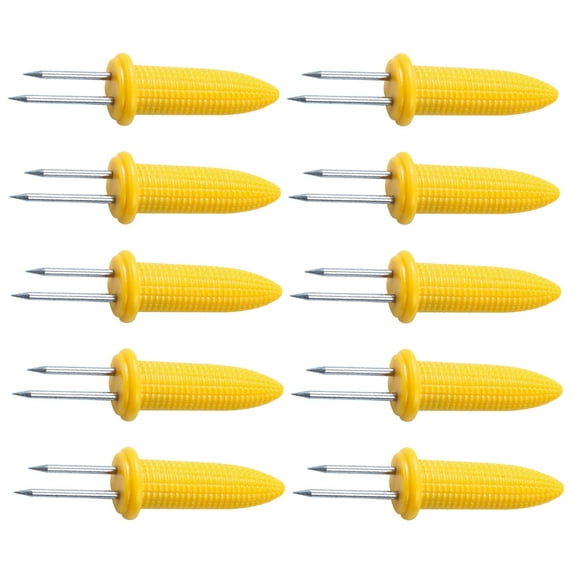 GBJHJIA 10 Pcs Corn Holders, Stainless Steel Corn Cob Holders Corn on The Cob Skewers - Corn on the Grill & Cob Skewers for Home & BBQ Cooking