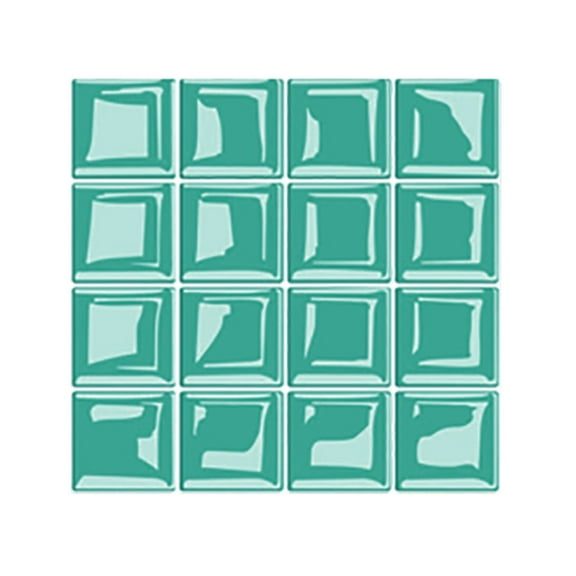 GBJHJIA 3D Mosaic Tile Sticker Removable Wallpaper Tile , 3D Self Adhesive Wall Tiles Bathroom Wall Tiles for Kitchen Backsplash , Square Decorative Vinyl Tile Decals (Blue）