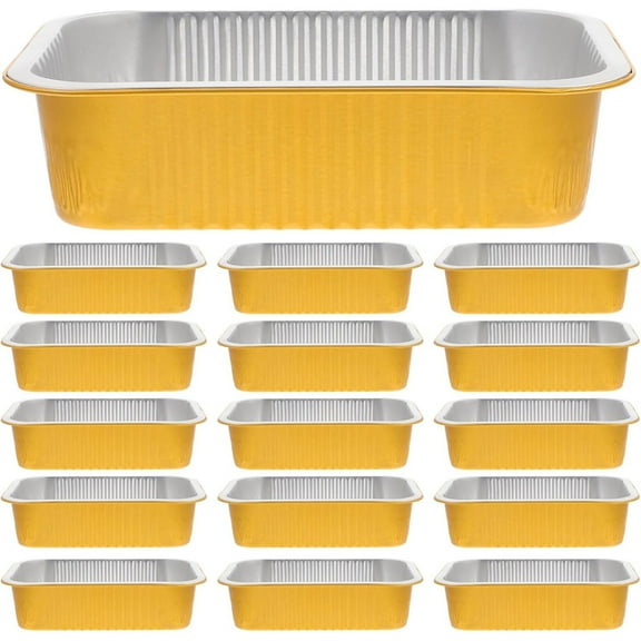 GBJHJIA Aluminum Pans Half, Extra Heavy Duty Disposable Foil Pans For Baking Roasting & Chafing, Deep Tin Foil Bakeware, Steam Table Tray, Cookware, Food Prepping, Cake & Oven Pan (E)