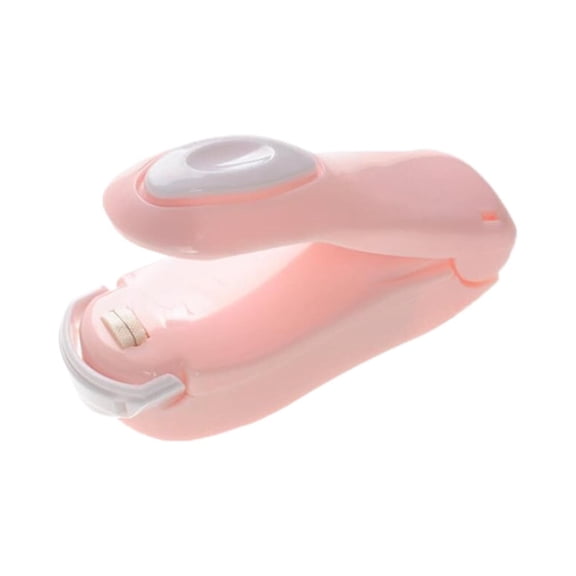 GBJHJIA Mini Bag Sealer, Handheld Heat Vacuum Sealer, Portable Resealer Machine for Plastic Bags Food Storage Snacks Freshness (Battery Not Included), 3.5x1.5 inches