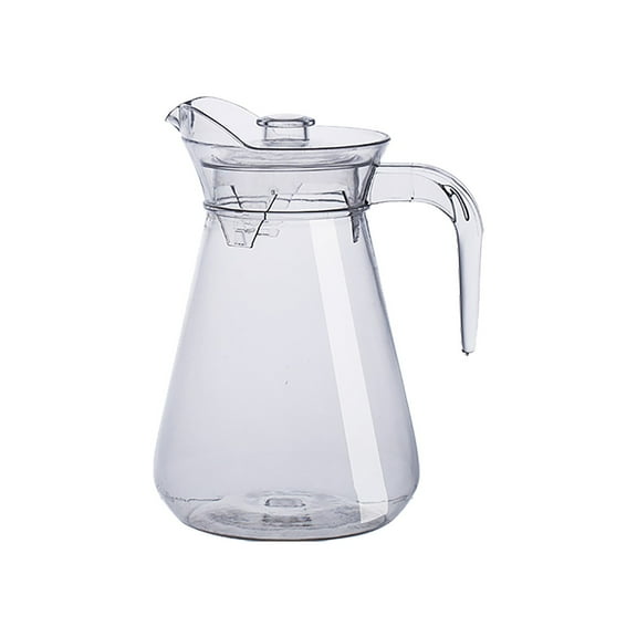GBJHJIA Plastic Pitcher, Clear Water Pitcher with Lid, Fridge Jug, BPA-Free, Shatter-Proof, Great for Iced Tea, Sangria, Lemonade, Juice, Milk, and More (Silver）