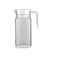 thumbnail image 1 of GBJHJIA Plastic Water with Lid and Handles,Clear Plastic Pitcher Square Base Clear Plastic Juice Container Pitcher - for Water, Iced Tea, Juice, Beverage, Lemonade, Milk and Mimosa Bar (A）, 1 of 4