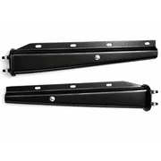 GBK Black Spring Loaded Mud Flap Hanger for Semi-Trucks and Trailers, 30 Straight, Bolt Spacing 2.5, 1 Pair 2PCS
