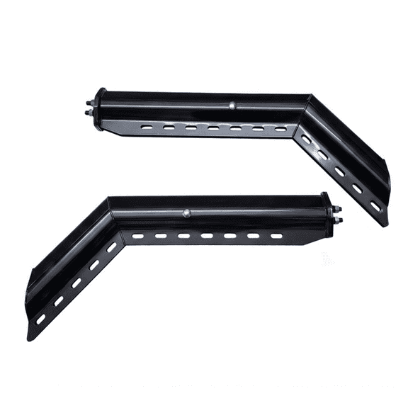 GBK 45° Angled Spring Loaded Mud Flap Hangers 1-1/8" Bolt Spacing 30" Length for Semi-Trucks and Trailers 1 Pair