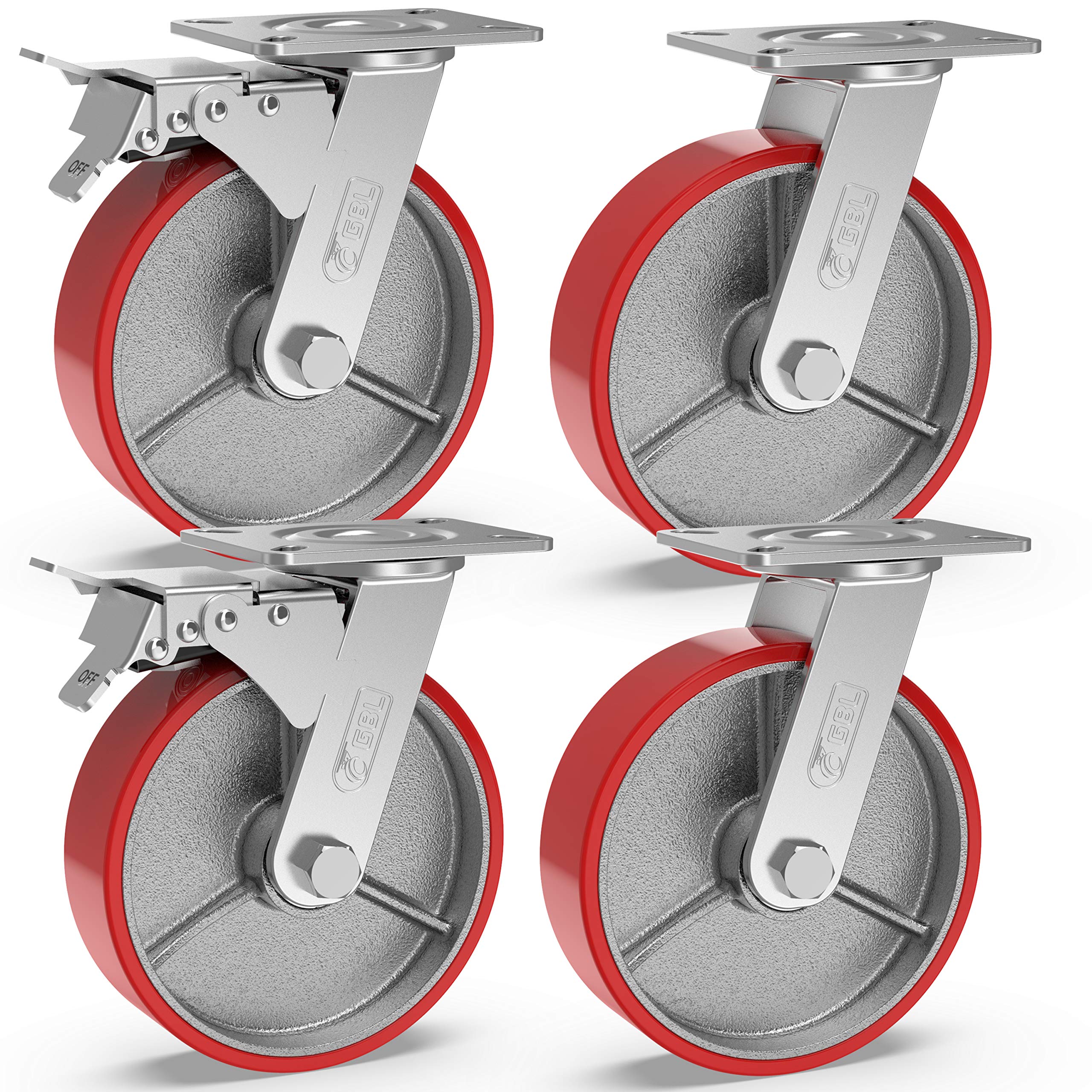 SagaSave 2 Inch Heavy Duty Casters 4-Pack - 10kg Load Ball Bearing Wheels For Furniture & Carts - View #13