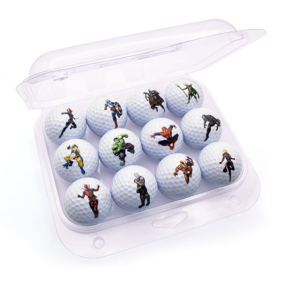 Superhero Golf Balls 12 Pack by GBM GOLF