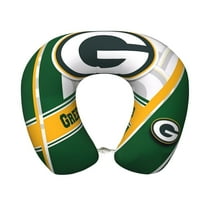 GBP_Packers Team Memory Foam Travel Pillow U-shaped pillow Head and Neck Support Aircraft Pillow Travel Neck Flight Pillow