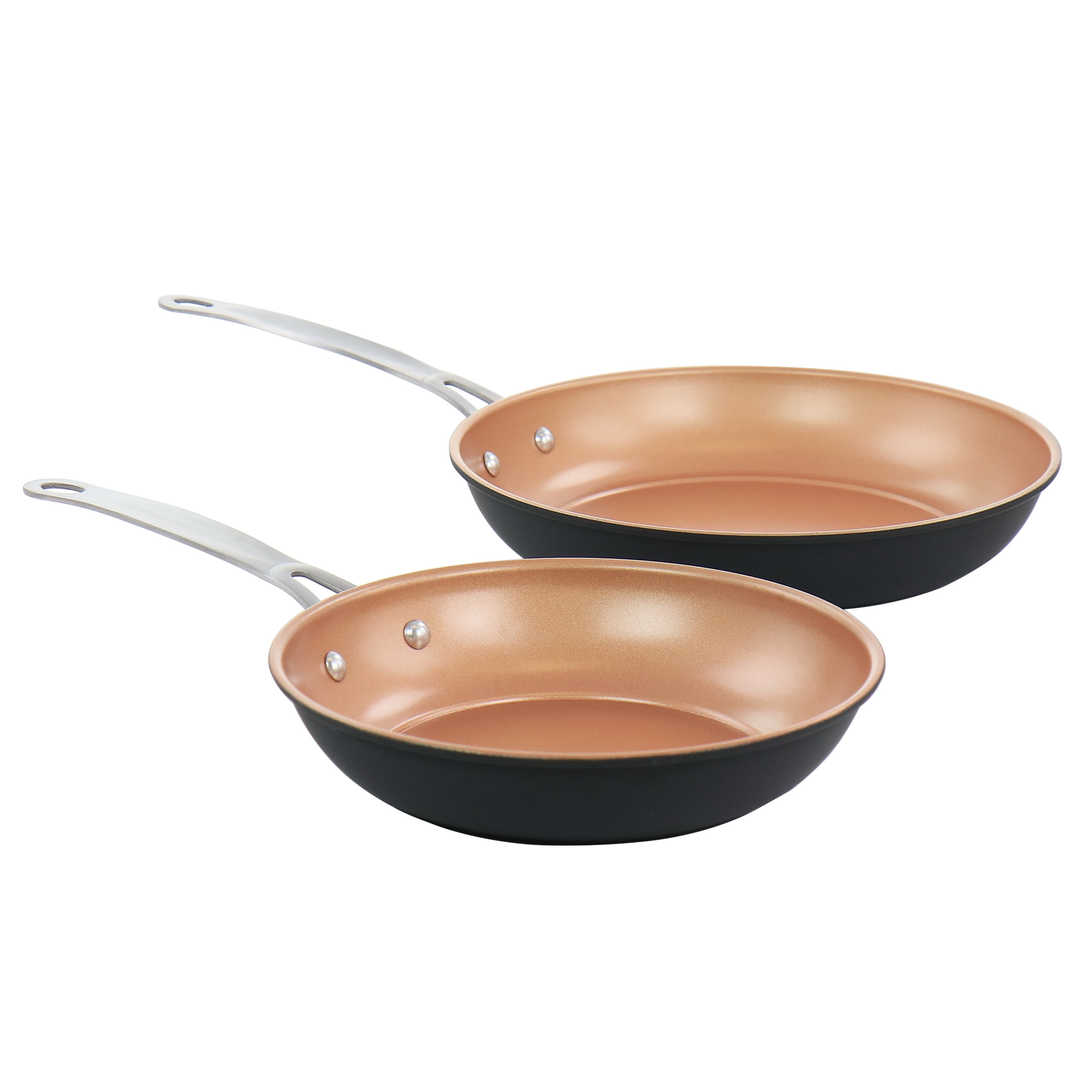 GBS 2-Piece Nonstick Carbon Steel Frying Pan Set, Copper