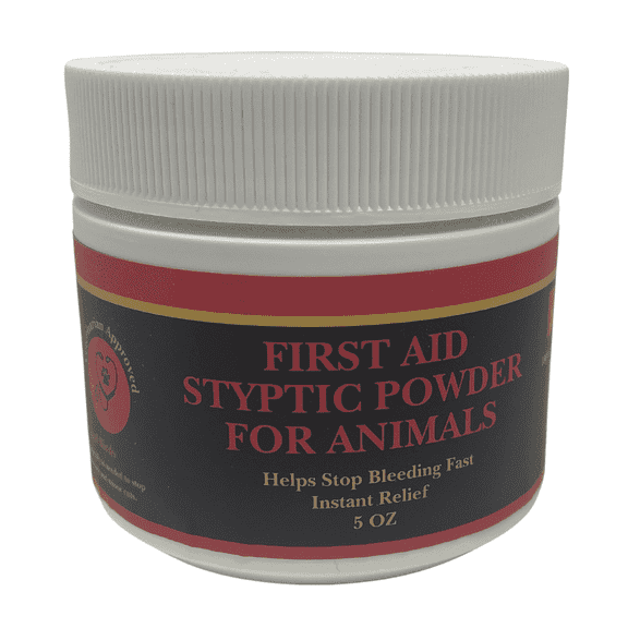 Fast-Acting Styptic Powder for Dogs, Cats & Birds, 5 oz with Scoop