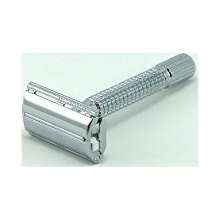 GBS Chrome Butterfly Double Edge Safety Razor Comes with 5 Pack Derby Blades