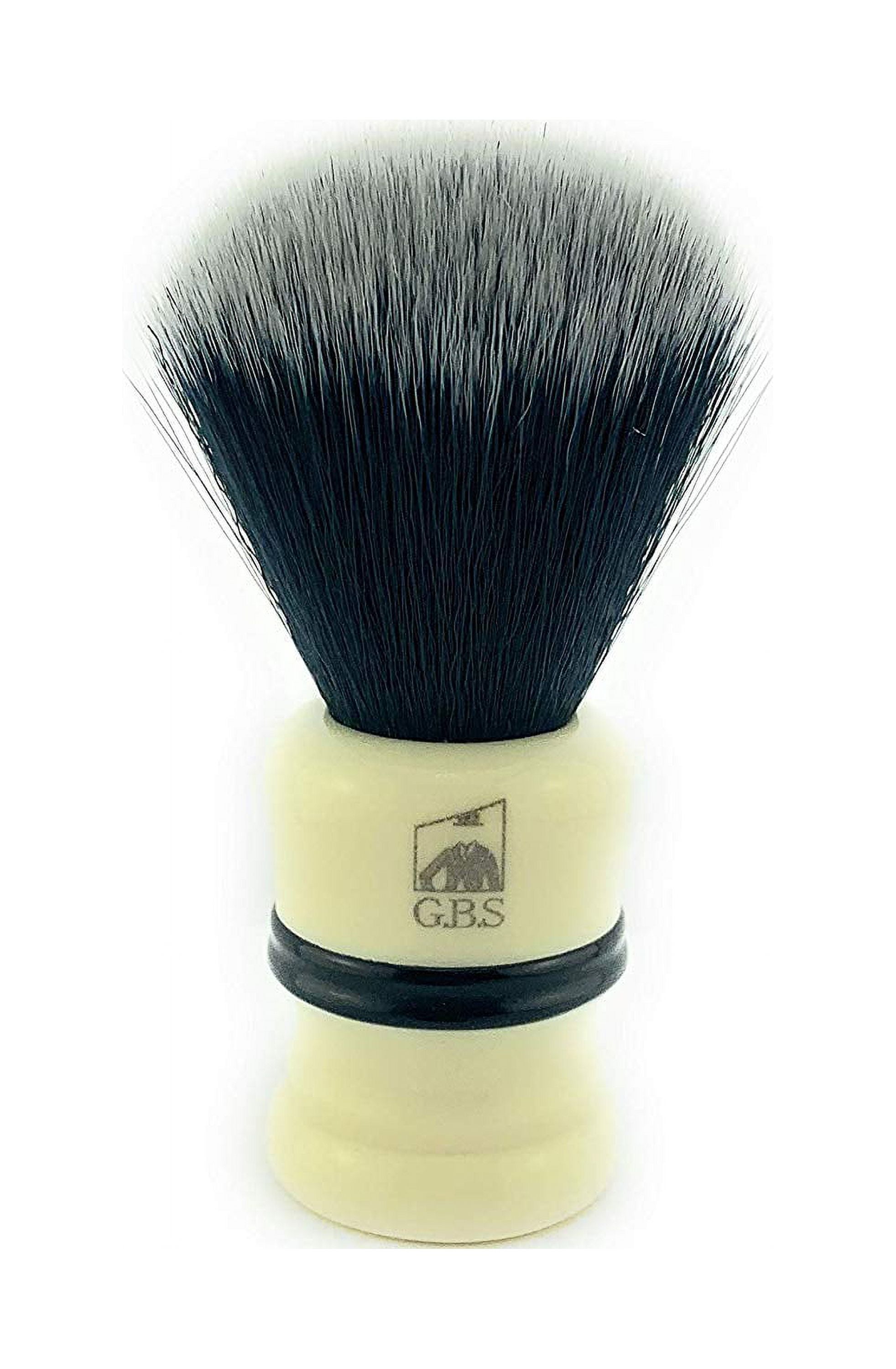 GBS Classic Synthetic Shaving Brush Bristles -Animal Free Vegan Brush ...
