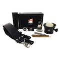 thumbnail image 1 of GBS Men's Shaving Gift Set - Dovo 415875 Olivewood 5/8? Razor - Black Ceramic Mug Knob Handle- 3 Oz All Natural Soap - Alum block, case, Synthetic Brush, Stand, and Paste!&nbsp;, 1 of 2